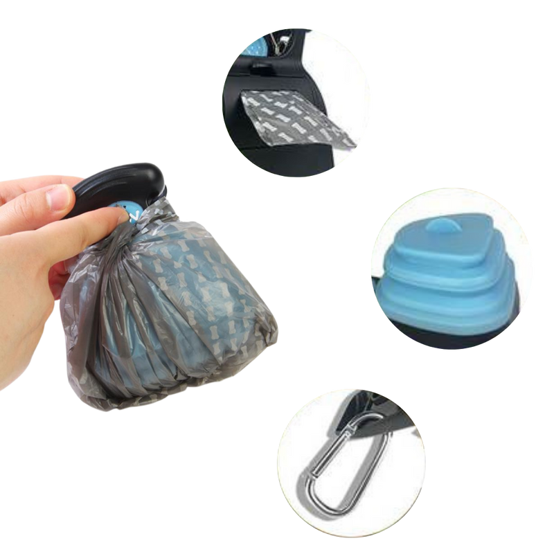 Ramasse-crottes pliable avec sacs