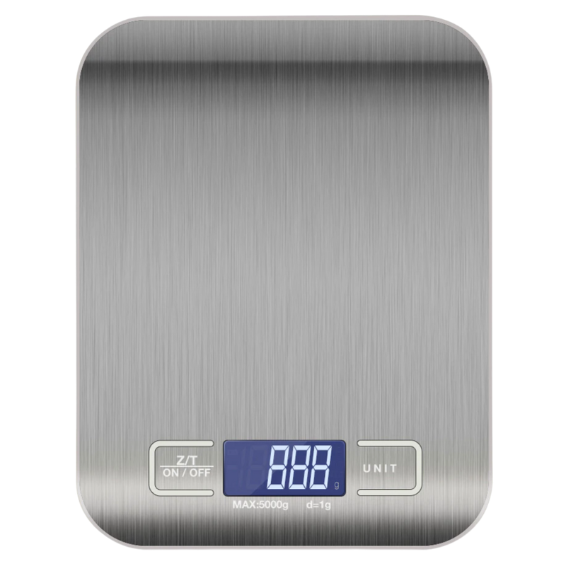 Balance de cuisine numérique LCD en acier inoxydable
