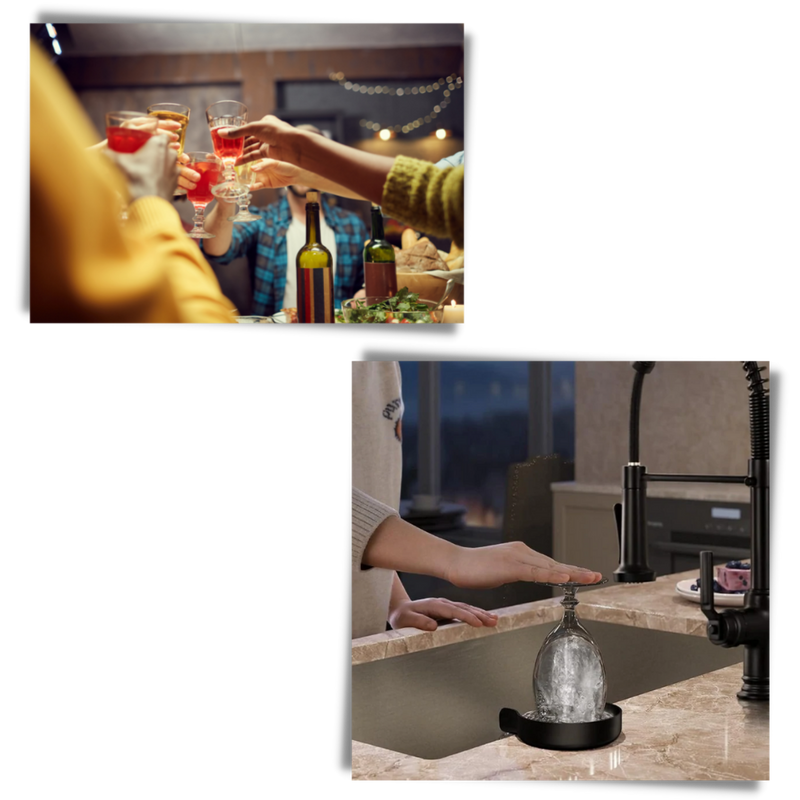 Laveuse et rinceuse automatique de verres