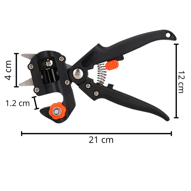 Sécateur de jardin et outil de greffage