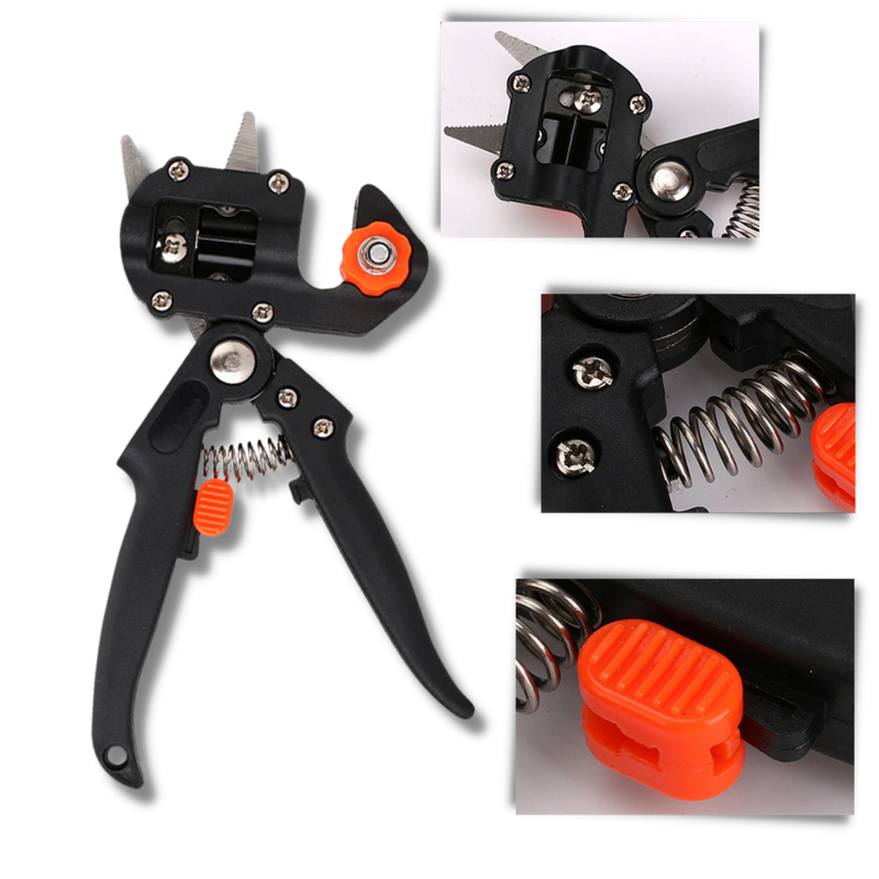 Sécateur de jardin et outil de greffage