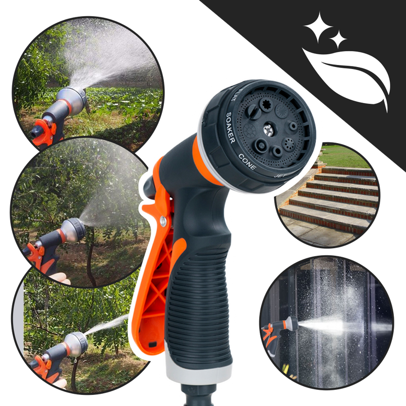 Pistolet d'arrosage universel à 8 modes