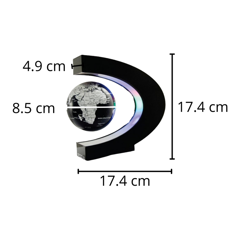 Globe magnétique à LED en lévitation
