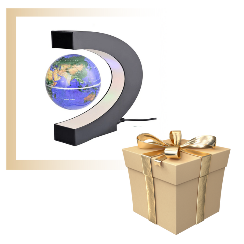 Globe magnétique à LED en lévitation