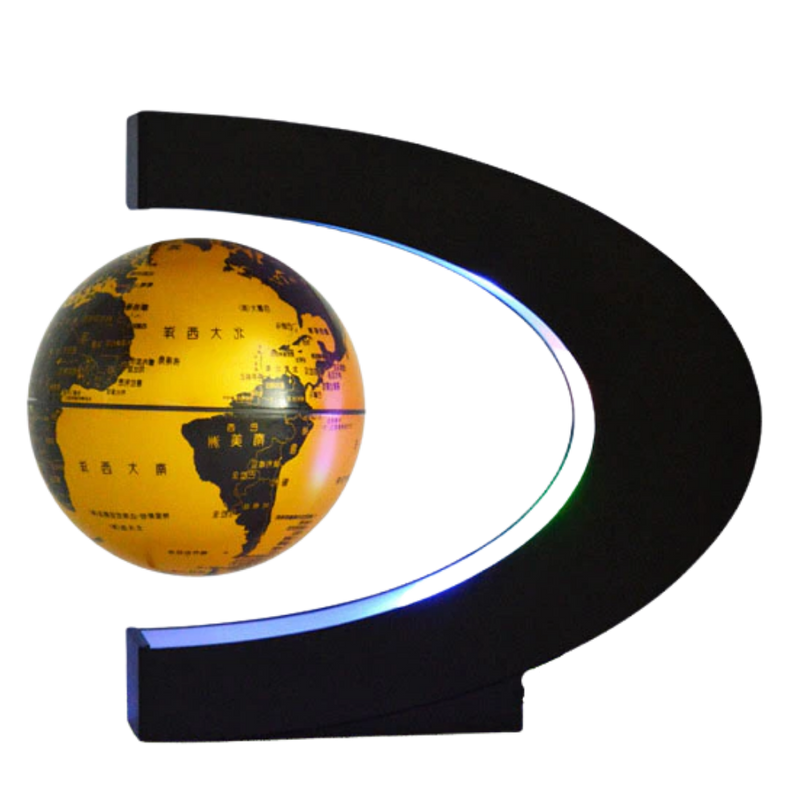 Globe magnétique à LED en lévitation