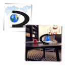 Globe magnétique à LED en lévitation