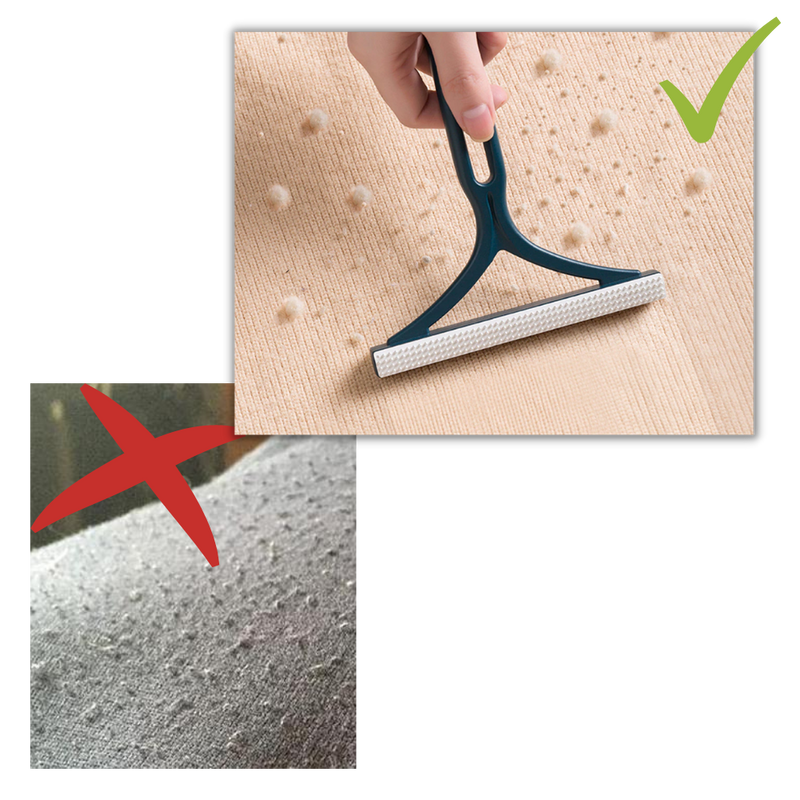 2 pièces de rasoir manuel anti-bouloche à double face pour vêtements