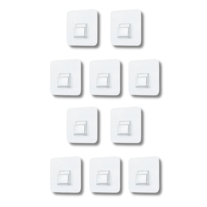 Lot de crochets muraux adhésifs