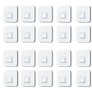 Lot de crochets muraux adhésifs