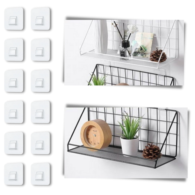 Lot de crochets muraux adhésifs