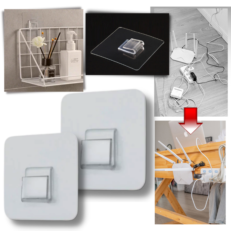 Lot de crochets muraux adhésifs