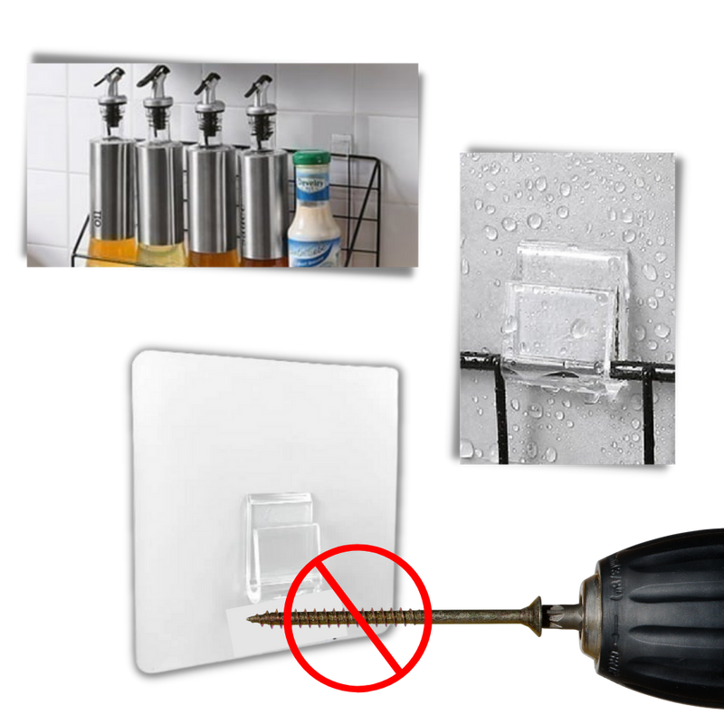 Lot de crochets muraux adhésifs