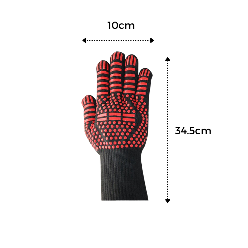 Gants pour barbecue résistant à la chaleur (1 paire)