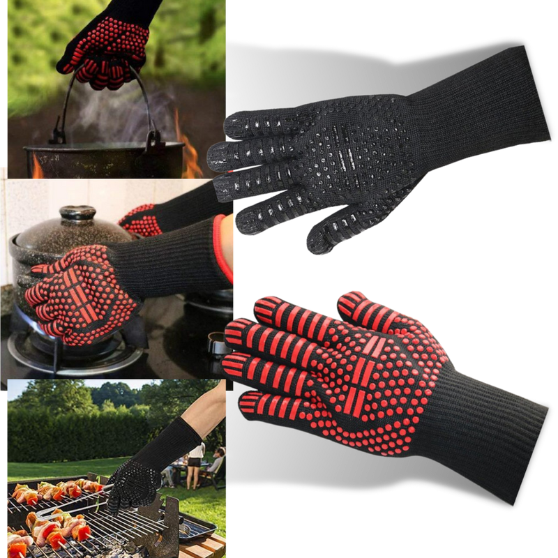 Gants pour barbecue résistant à la chaleur (1 paire)