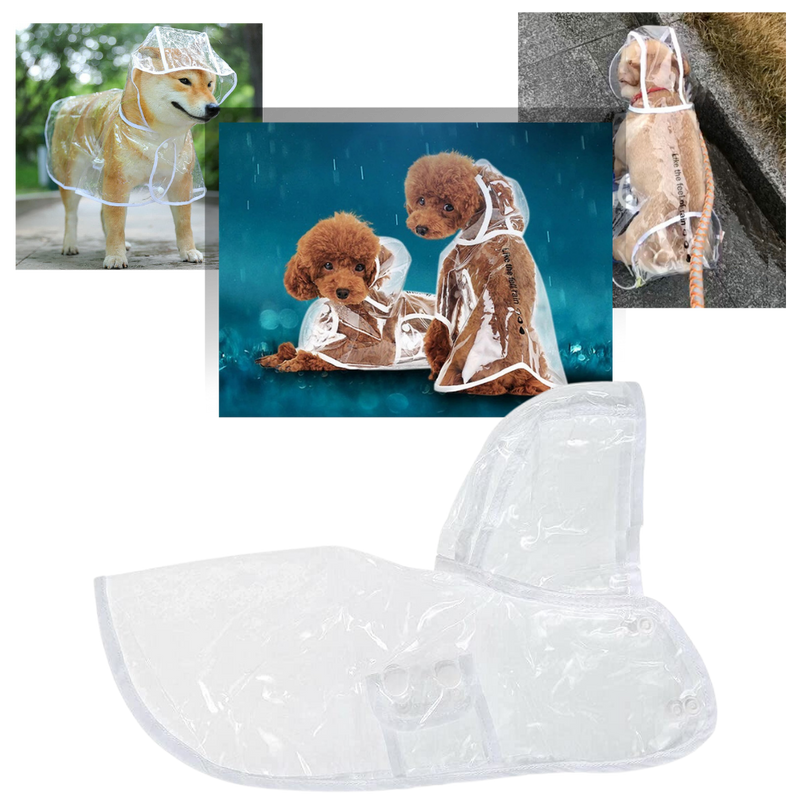 Imperméable à capuche pour chiens