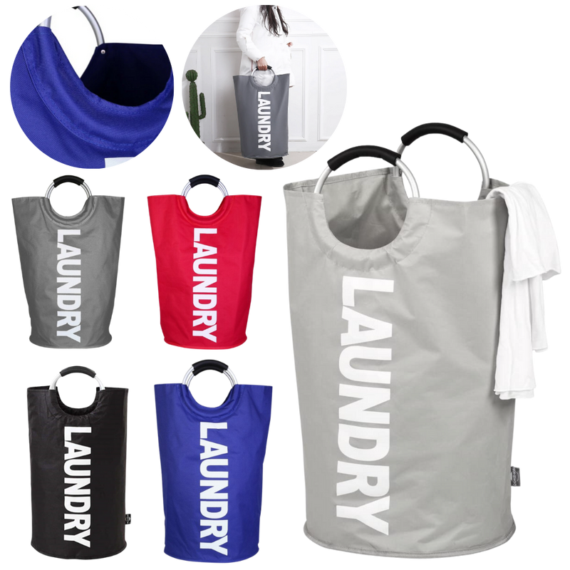 Panier à linge pliable à poignées