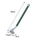 Brosse de toilette à manche long avec base murale