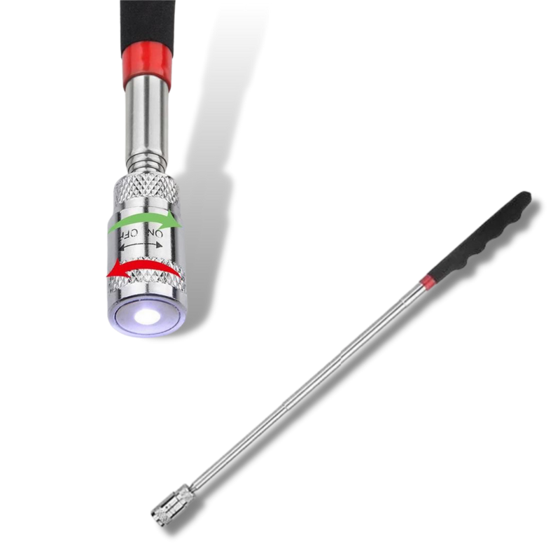 Outil de ramassage magnétique rétractable avec LED