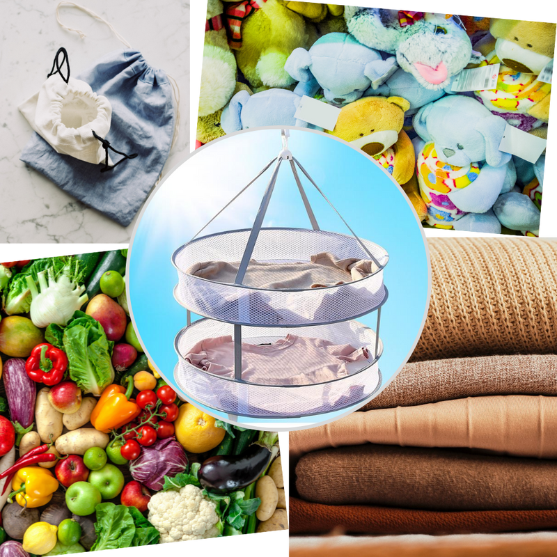 Séchoir en maille suspendu pour vêtements