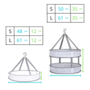 Séchoir en maille suspendu pour vêtements