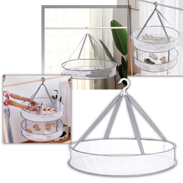 Séchoir en maille suspendu pour vêtements