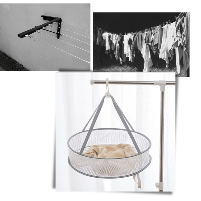 Séchoir en maille suspendu pour vêtements