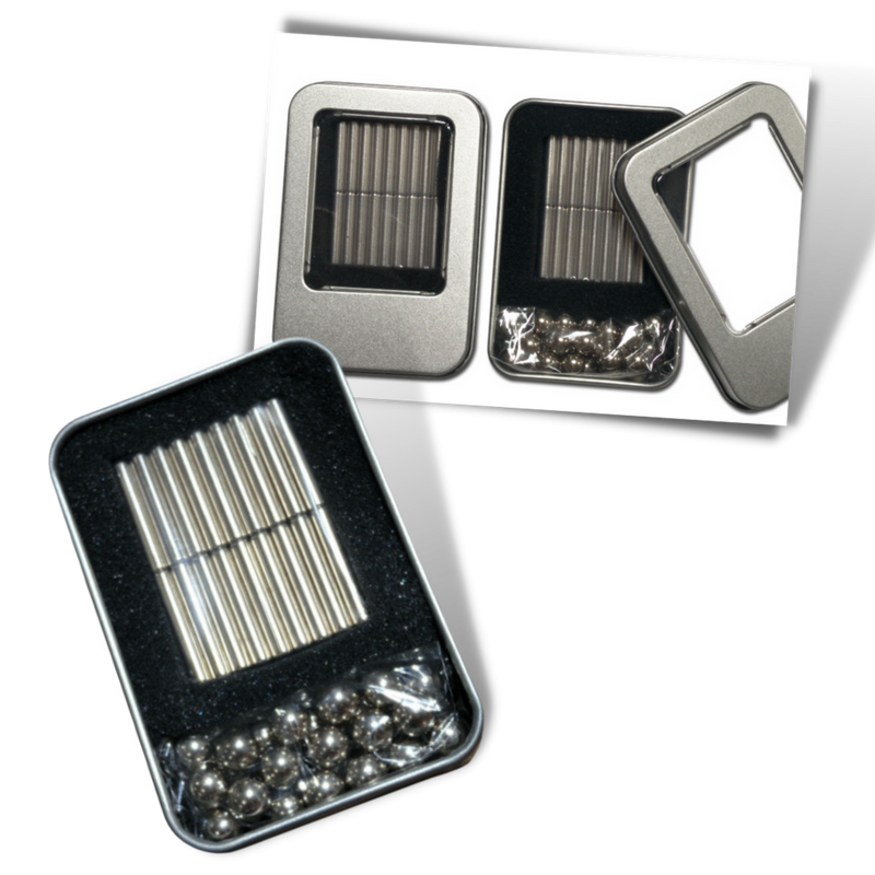 Bâtons et billes de construction magnétiques