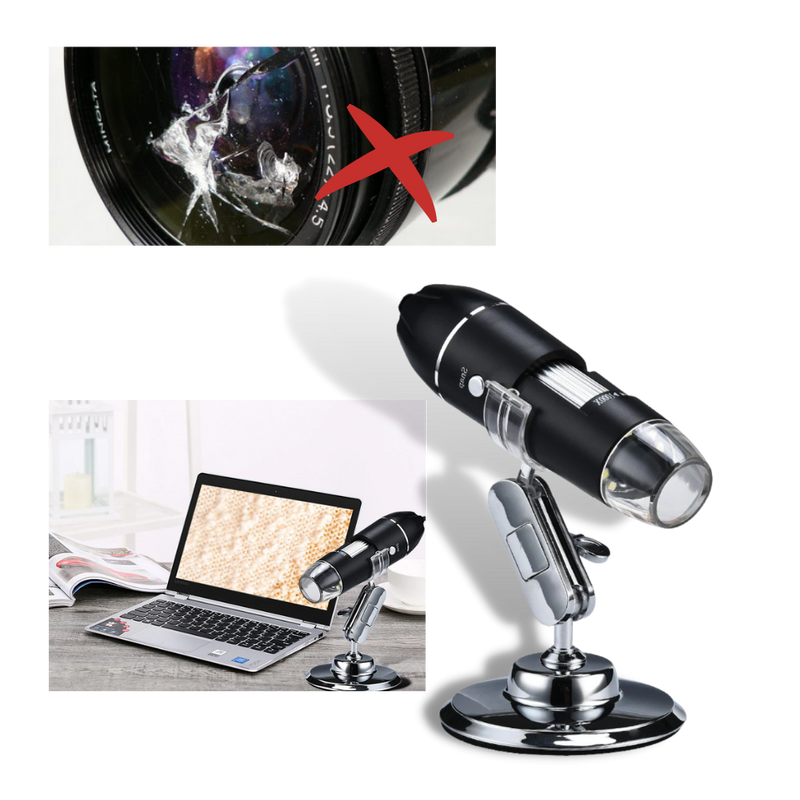 Microscope numérique à USB avec LED
