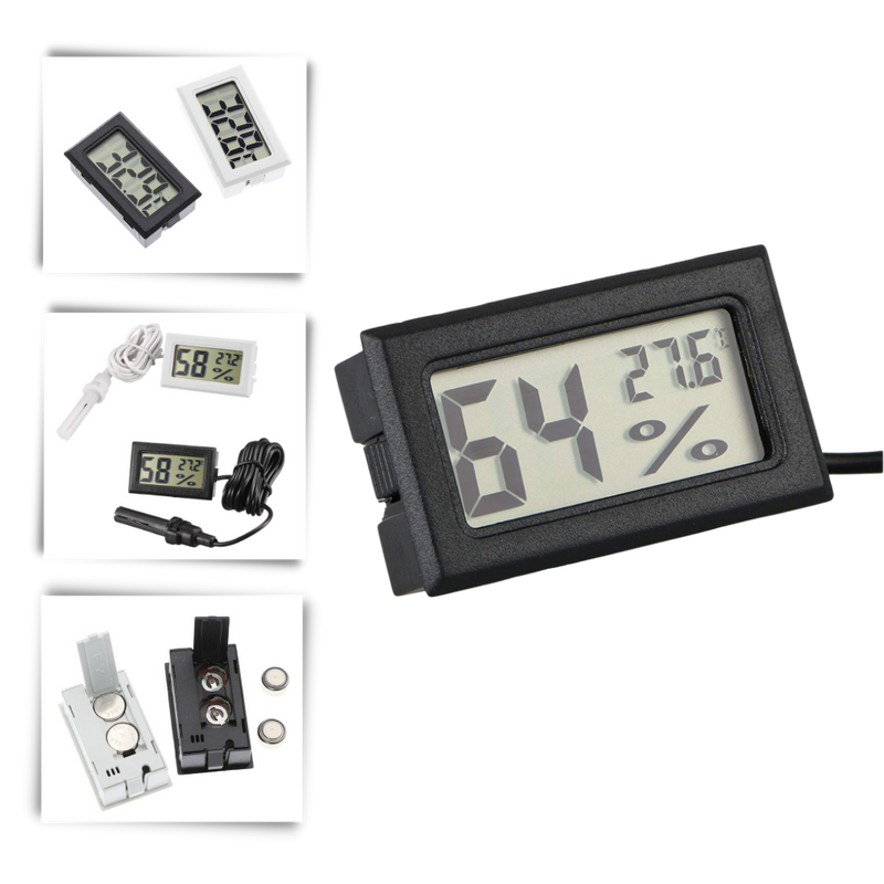 Mini thermomètre hygromètre digital LCD