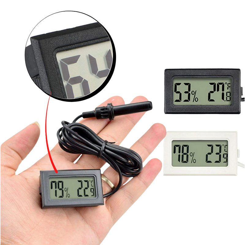 Mini thermomètre hygromètre digital LCD