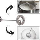 Mousseur à lait électrique à main avec support