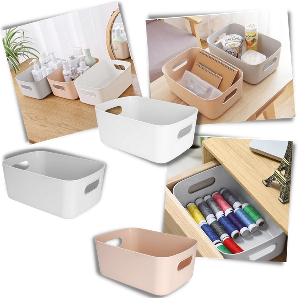 Panier de rangement polyvalent en plastique