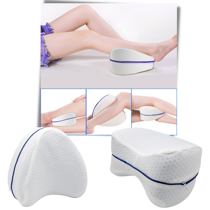 Coussin orthopédique pour genoux et jambes avec mousse à mémoire de forme