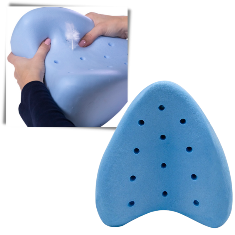 Coussin orthopédique pour genoux et jambes avec mousse à mémoire de forme