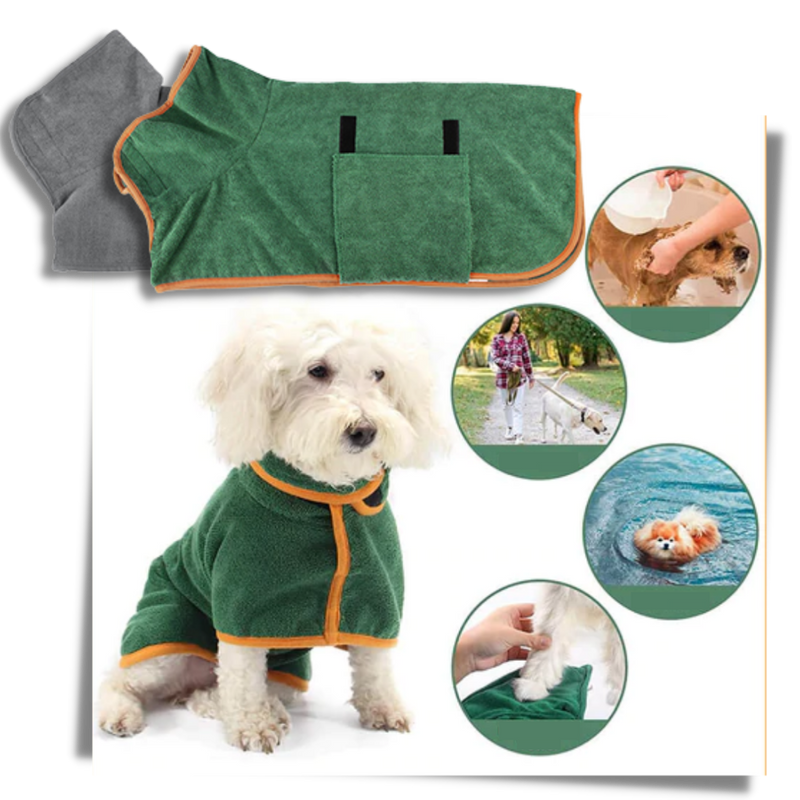 Peignoir super absorbant pour animaux de compagnie