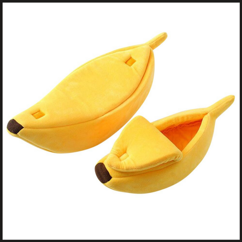 Lit pour animaux de compagnie en forme de banane