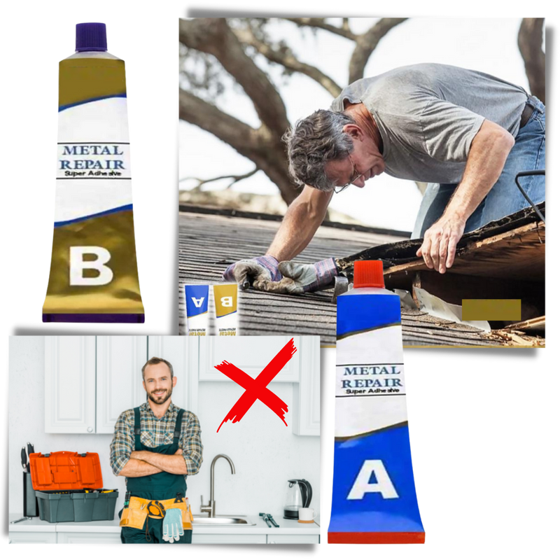 Pâte de réparation pour métaux industriels