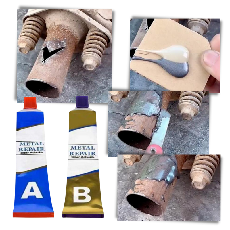 Pâte de réparation pour métaux industriels