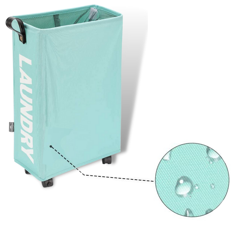 Panier à linge portable à roulettes