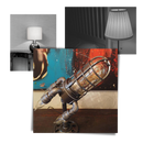 Lampe LED en forme de fusée