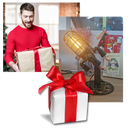 Lampe LED en forme de fusée