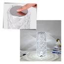 Lampe de luxe en cristal pour table