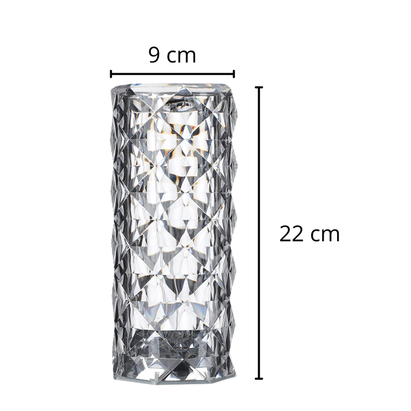 Lampe de luxe en cristal pour table