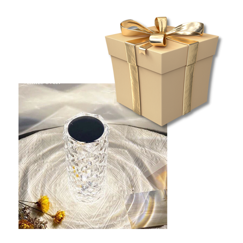 Lampe de luxe en cristal pour table