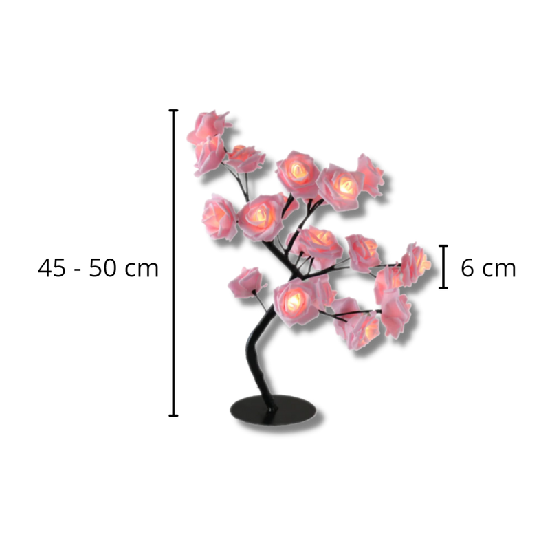 Lampe ravissante en forme de rosier