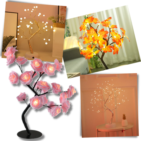 Lampe ravissante en forme de rosier