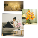 Lampe ravissante en forme de rosier