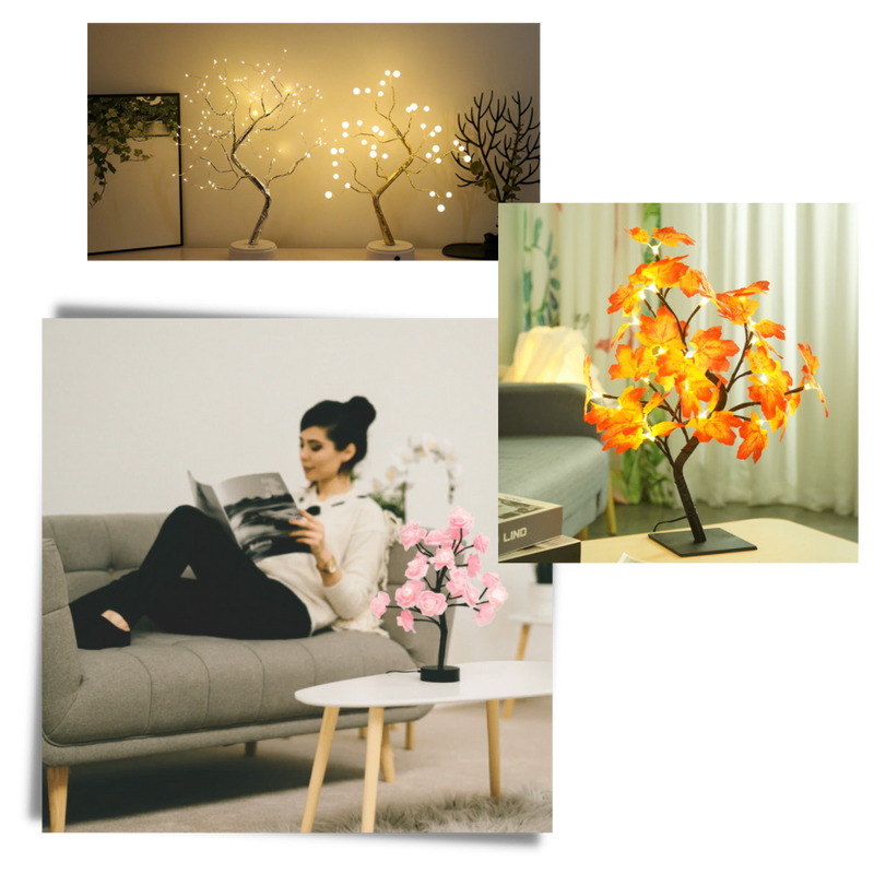 Lampe ravissante en forme de rosier