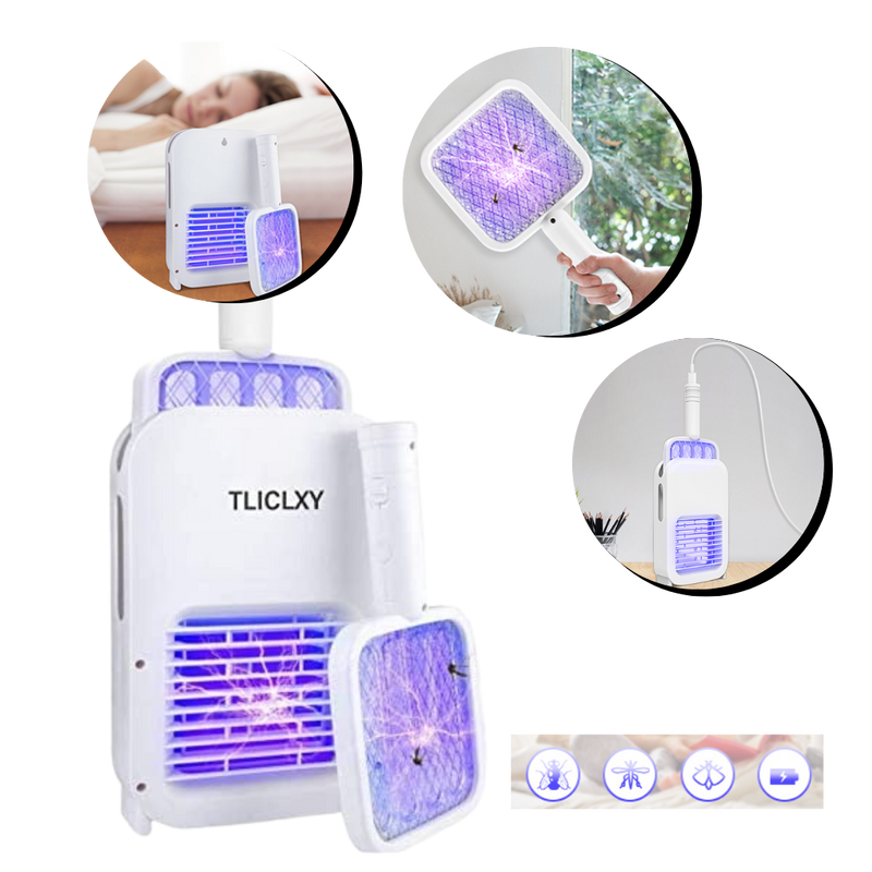 Lampe raquette électrique anti moustique rechargeable