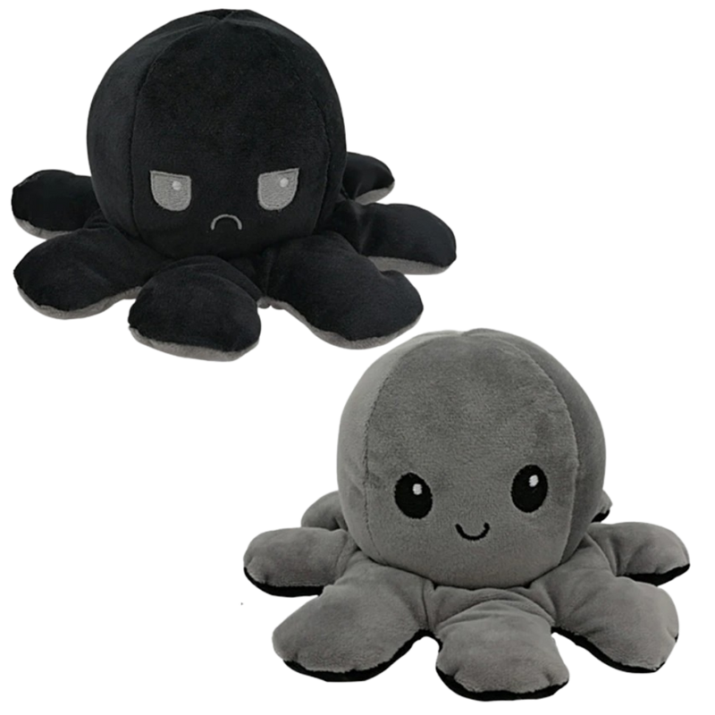 Peluche réversible mini poulpe
